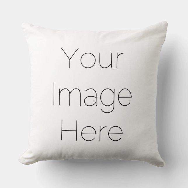 create your own single photo Throw Pillow cushion (Front)