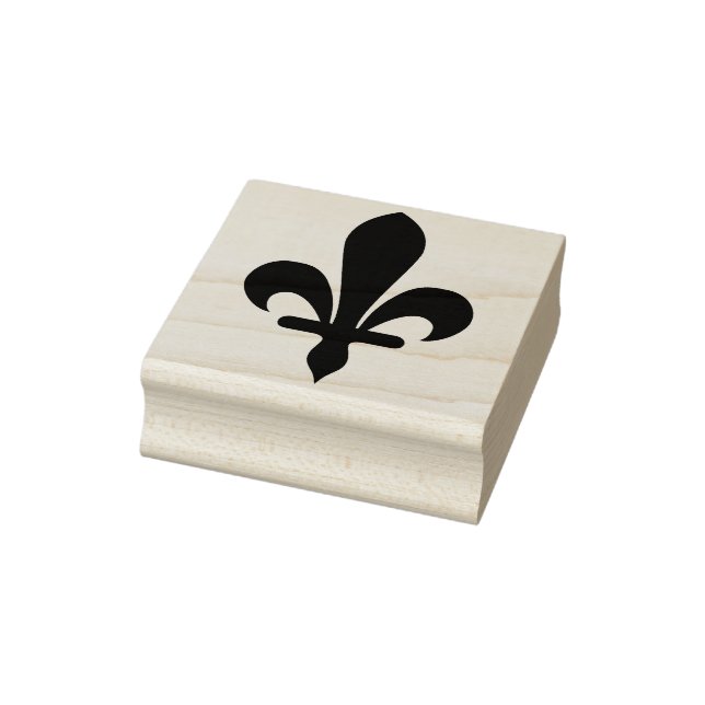 Create Your Own Single Stem Fleur De Lis Rubber Stamp (Stamp)
