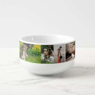 Create Your Own Six Photo Collage Soup Mug