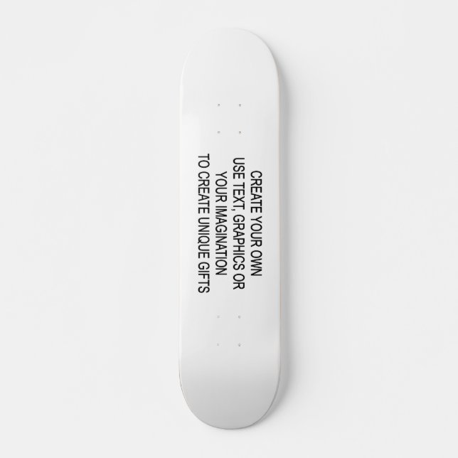 Create Your Own Skateboard Deck (Front)