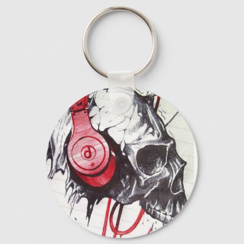 Create Your Own  skull Skeezer Have a Nice Day Keychain
