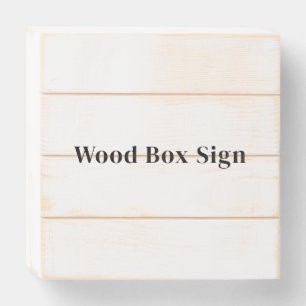 Create Your Own Slat Distressed White 6" X 6" Wooden Box Sign