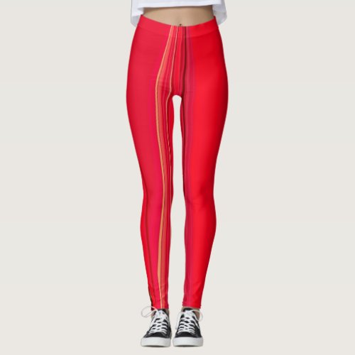 Create your own sleek red stunning Custom print Leggings