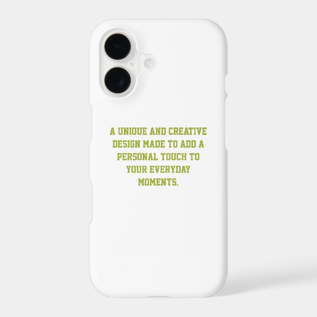 Create Your Own Slim iPhone 17 Case (Back)