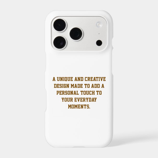 Create Your Own Slim iPhone 17 Pro Case (Back)