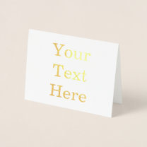 Create Your Own Small 4.25" x 5.5" Foil Card
