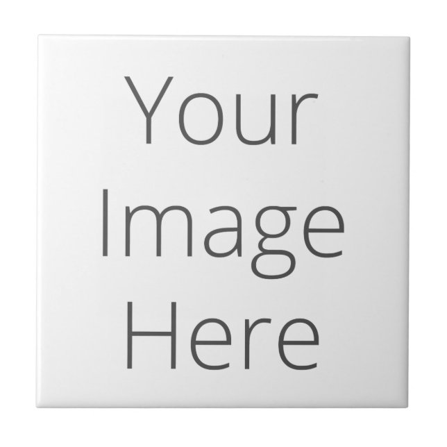 Create Your Own Small Ceramic Photo Tile (Front)