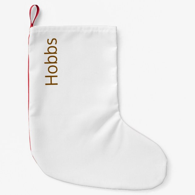 Create Your Own Small Christmas Stocking (Front)