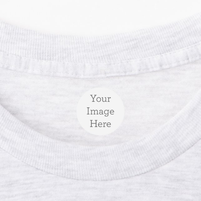 Small Circle Clothing Label (Affixed)