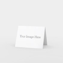 Create Your Own Small Folded Thank You Card