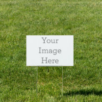 Create Your Own Small Narrow Rectangle Yard Sign