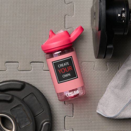 Create Your Own Small Pink Gym Fitness  Custom Water Bottle