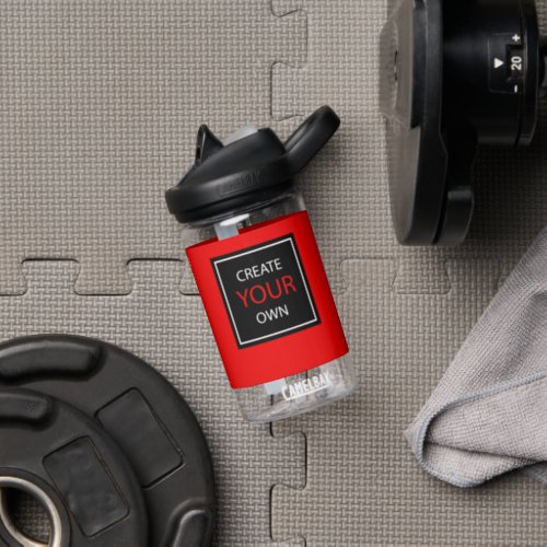 Create Your Own Small Red Gym Fitness  Custom Water Bottle