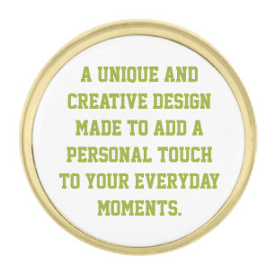 Create Your Own Small Round Lapel Pin