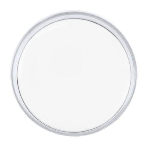 Create Your Own Small Round Silver Finish Lapel Pin