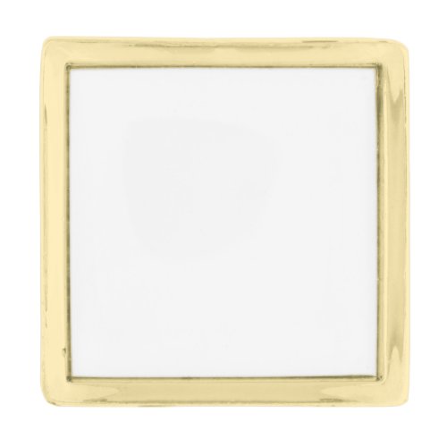 Create Your Own Small Square Gold Finish Lapel Pin