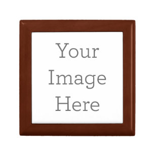 Create Your Own Small Square Golden Oak Gift Box