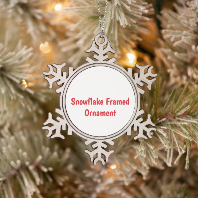 Create Your Own Snowflake Framed Ornament (Tree)