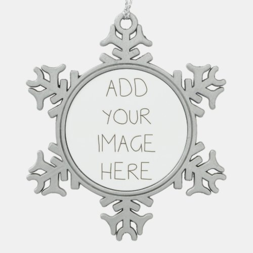 Create Your Own Snowflake Pewter Christmas Ornament