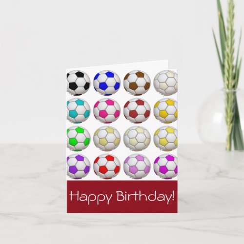 Create Your Own Soccer Birthday Card