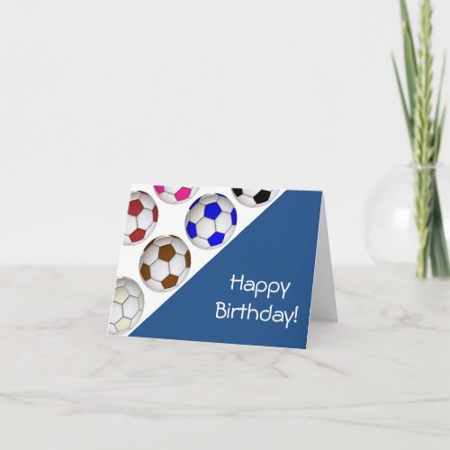 Create Your Own Soccer Birthday Card