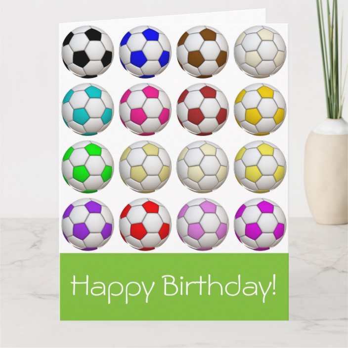 create your own soccer birthday card zazzlecom