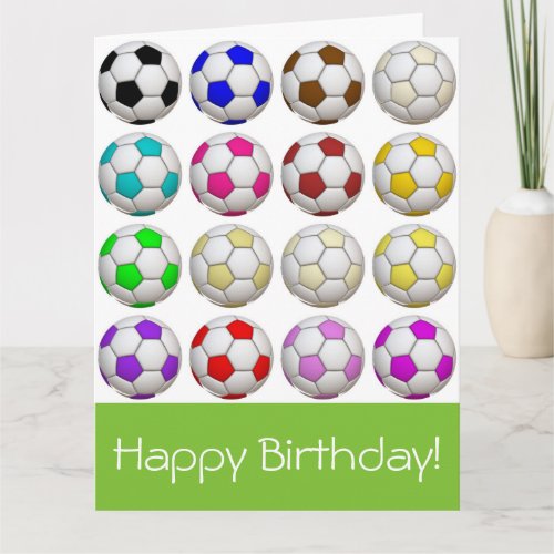 Create Your Own Soccer Birthday Card