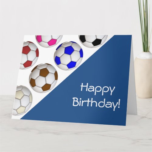 Create Your Own Soccer Birthday Card