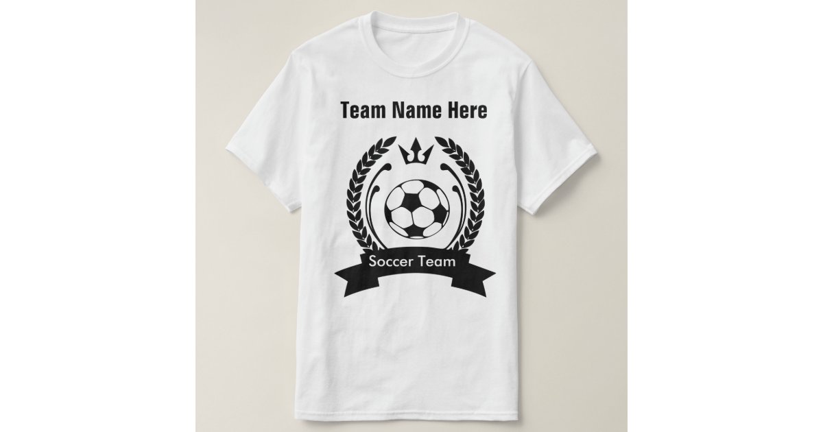 Download Create Your Own Soccer Team T-Shirt Template | Zazzle.com