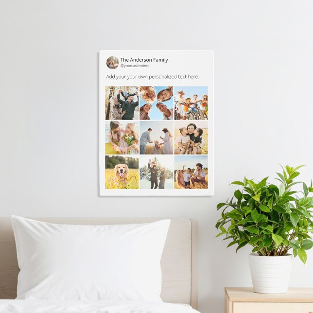 Create Your Own Social Media Photo Collage Metal Print (Creator Uploaded)