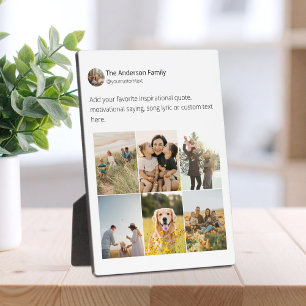 Create Your Own Social Media Photo Collage Plaque