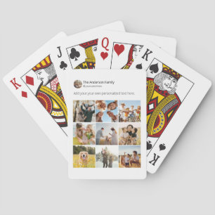 Create Your Own Social Media Photo Collage Poster Poker Cards