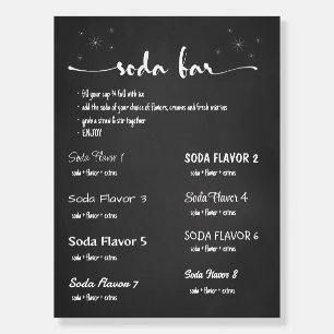Create Your Own Soda Bar Foam Board