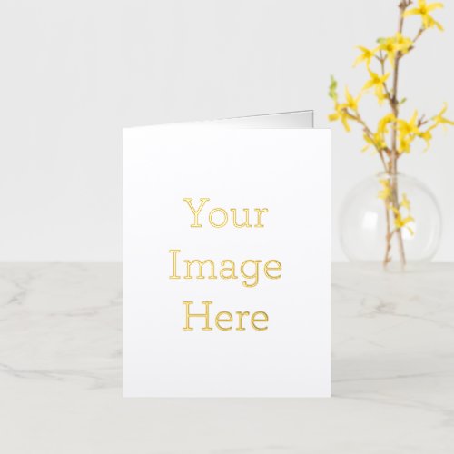 Create Your Own Soft Touch Gold Folded A2 Foil Greeting Card