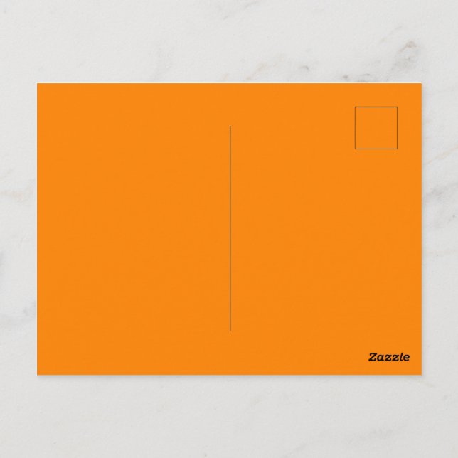 Create Your Own Solid Color Glossy Postcard (Back)