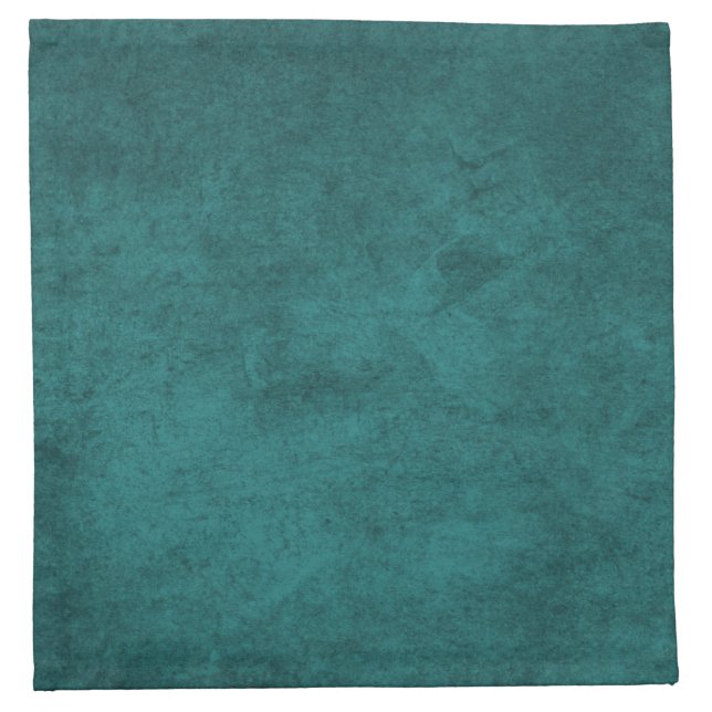 Create Your Own Solid Teal Distressed Style Napkin (Front)
