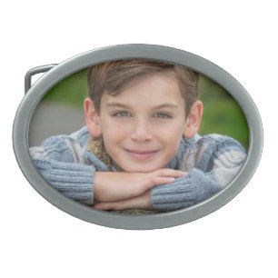 Create Your Own Son Photo Custom Pic Double Sided Belt Buckle