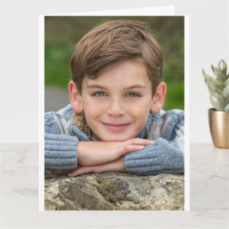 Create Your Own Son Photo Custom Pic Double Sided Card
