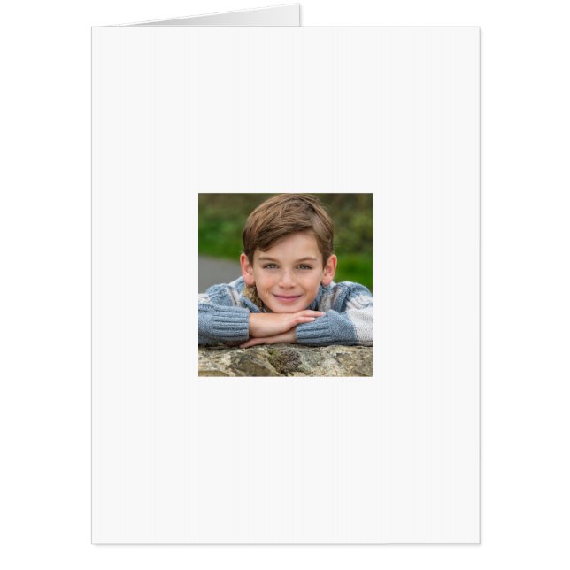Create Your Own Son Photo Custom Pic Double Sided  Card (Front)