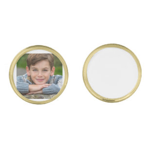 Create Your Own Son Photo Custom Pic Double Sided Cufflinks
