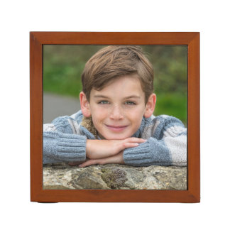 Create Your Own Son Photo Custom Pic Double Sided Desk Organizer