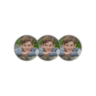 Create Your Own Son Photo Custom Pic Double Sided Golf Ball Marker