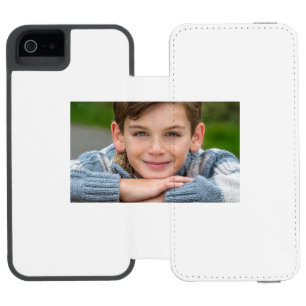 Create Your Own Son Photo Custom Pic Double Sided iPhone SE/5/5s Wallet Case