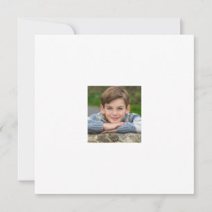 Create Your Own Son Photo Custom Pic Double Sided Invitation