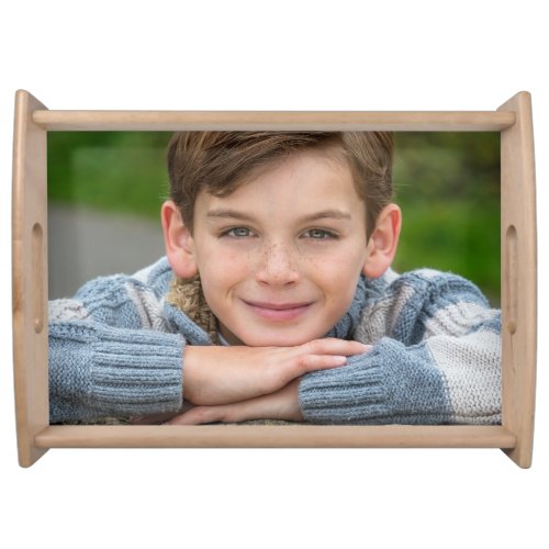 Create Your Own Son Photo Custom Pic Double Sided  Serving Tray