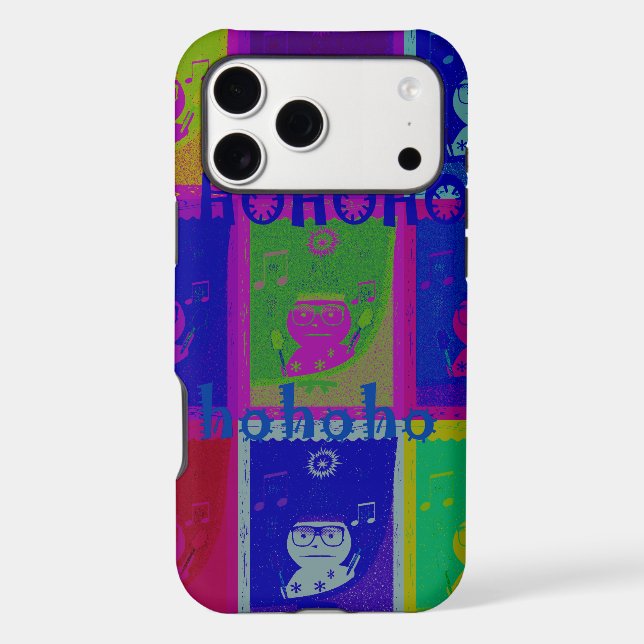 Create Your Own Special Santa HoHoho Pop Art  Case-Mate iPhone Case (Back)