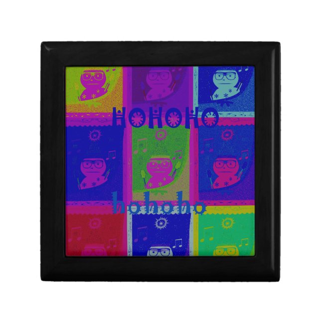 Create Your Own Special Santa HoHoho Pop Art  Gift Box (Front)