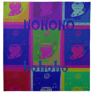 Create Your Own Special Santa HoHoho Pop Art  Napkin