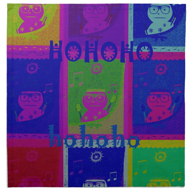 Create Your Own Special Santa HoHoho Pop Art  Napkin (Front)