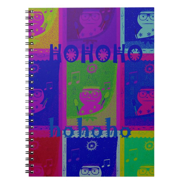 Create Your Own Special Santa HoHoho Pop Art  Notebook (Front)